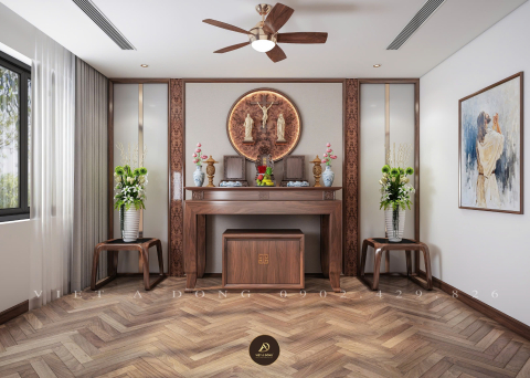 Bàn thờ gỗ óc chó BT-15